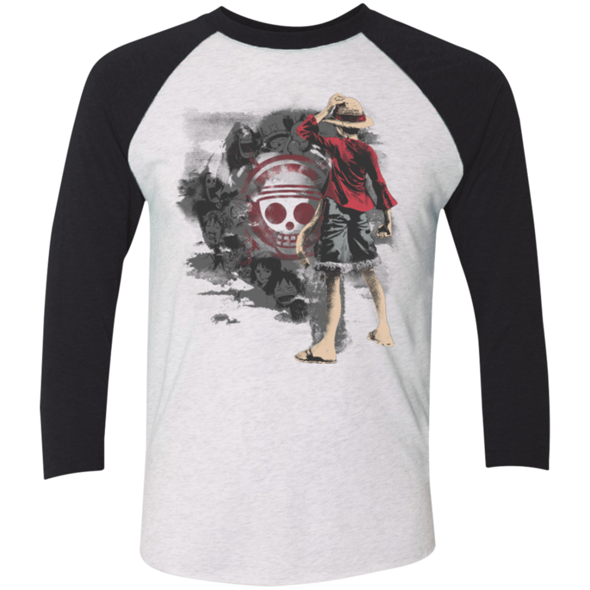 Straw hats Men's Triblend 3/4 Sleeve