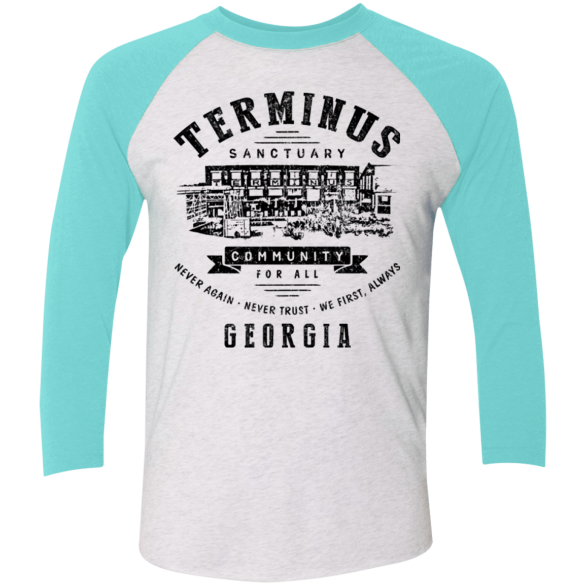 Terminus Sanctuary Community Men's Triblend 3/4 Sleeve