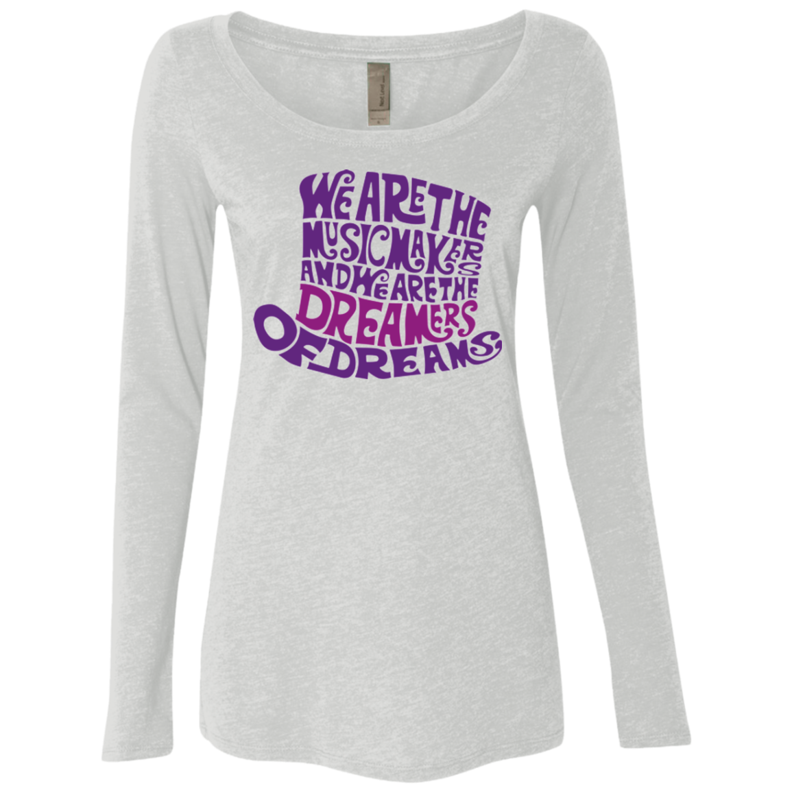 Wonka Purple Women's Triblend Long Sleeve Shirt