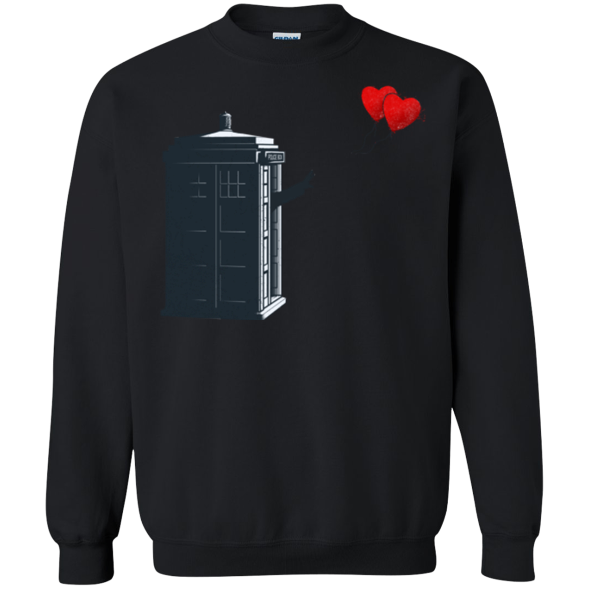 Dr Banksy Heart Balloon Crewneck Sweatshirt