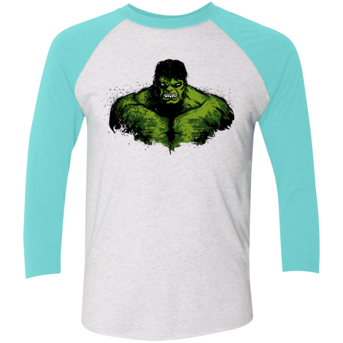 Green Fury Men's Triblend 3/4 Sleeve