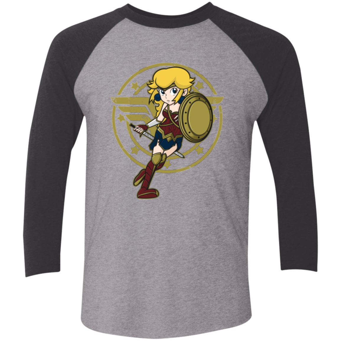 Wonder Peach Triblend 3/4 Sleeve