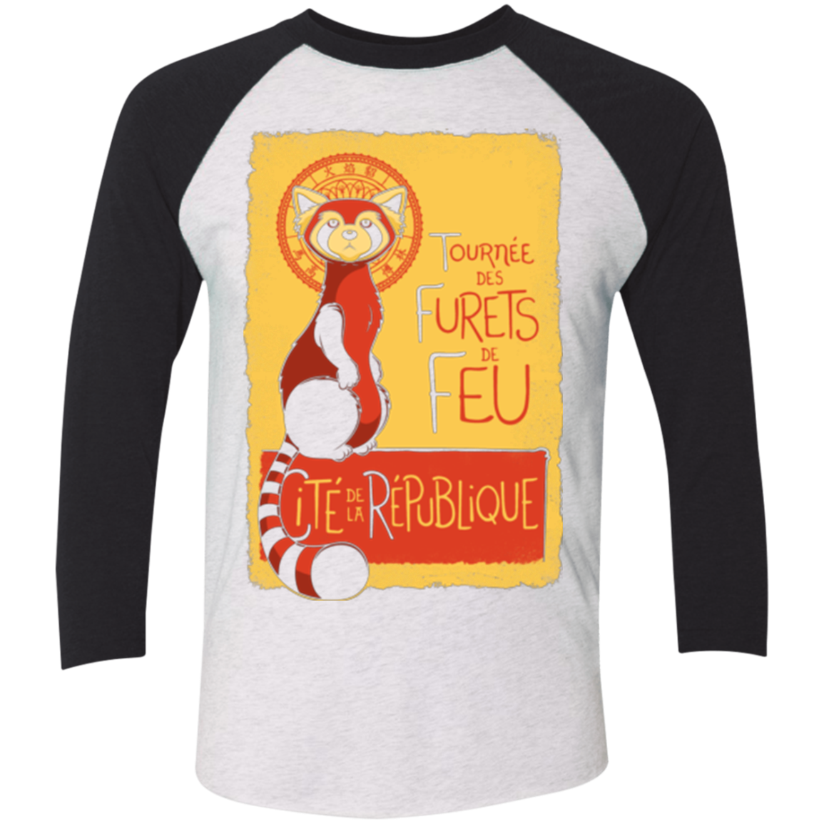 Les Furets de Feu Triblend 3/4 Sleeve