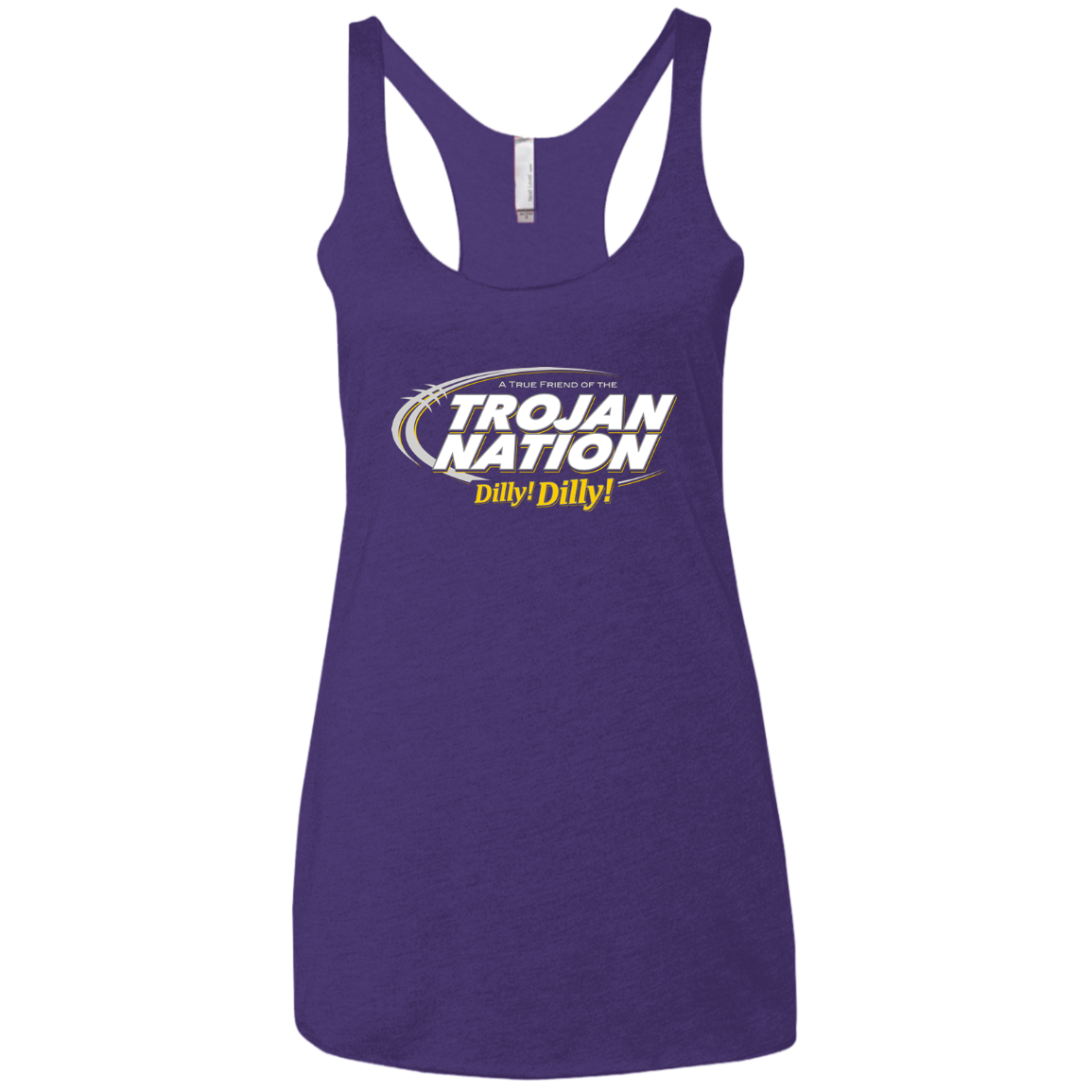 USC Dilly Dilly Women's Triblend Racerback Tank