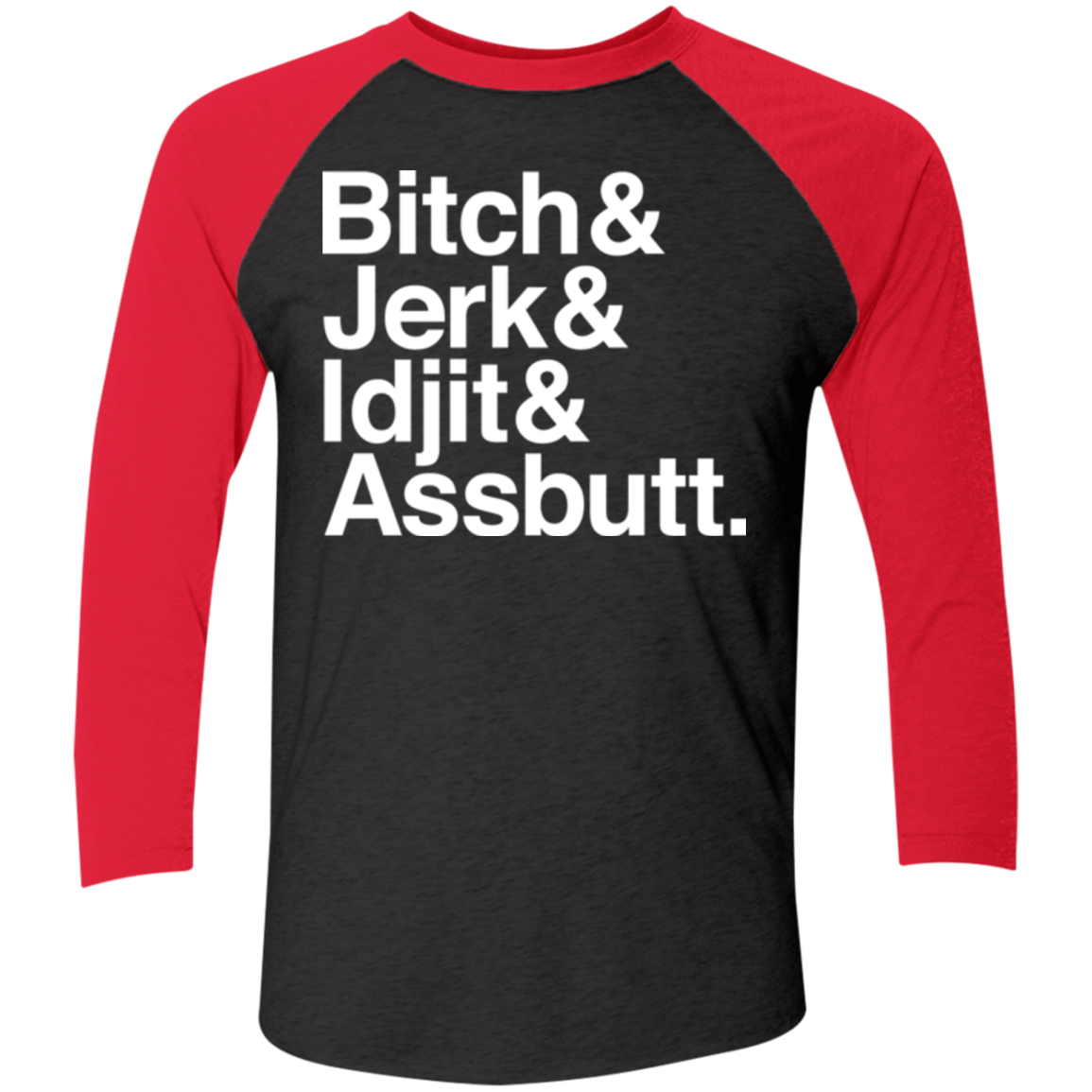 Team Free Will Helvetica Men's Triblend 3/4 Sleeve