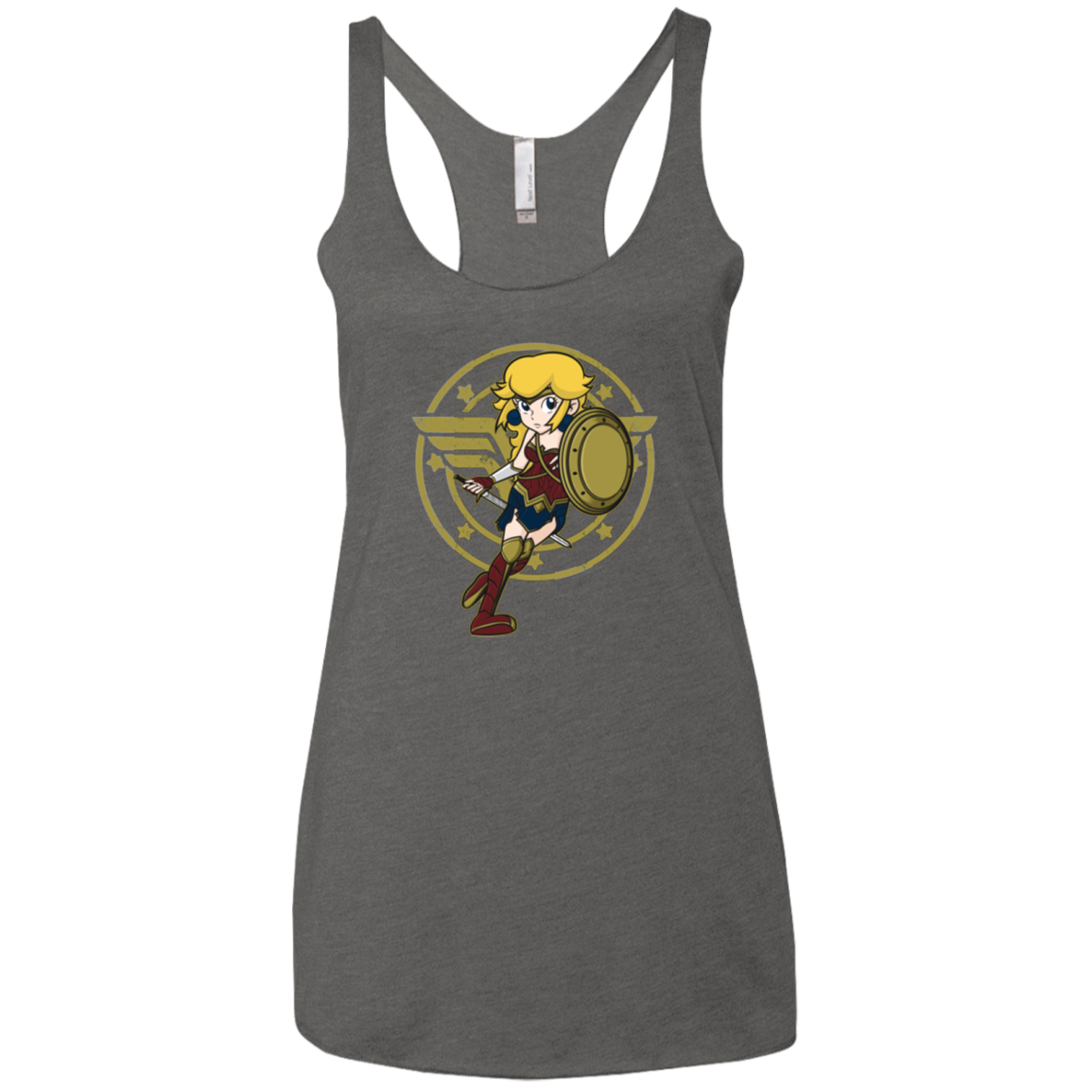 Wonder Peach Women's Triblend Racerback Tank