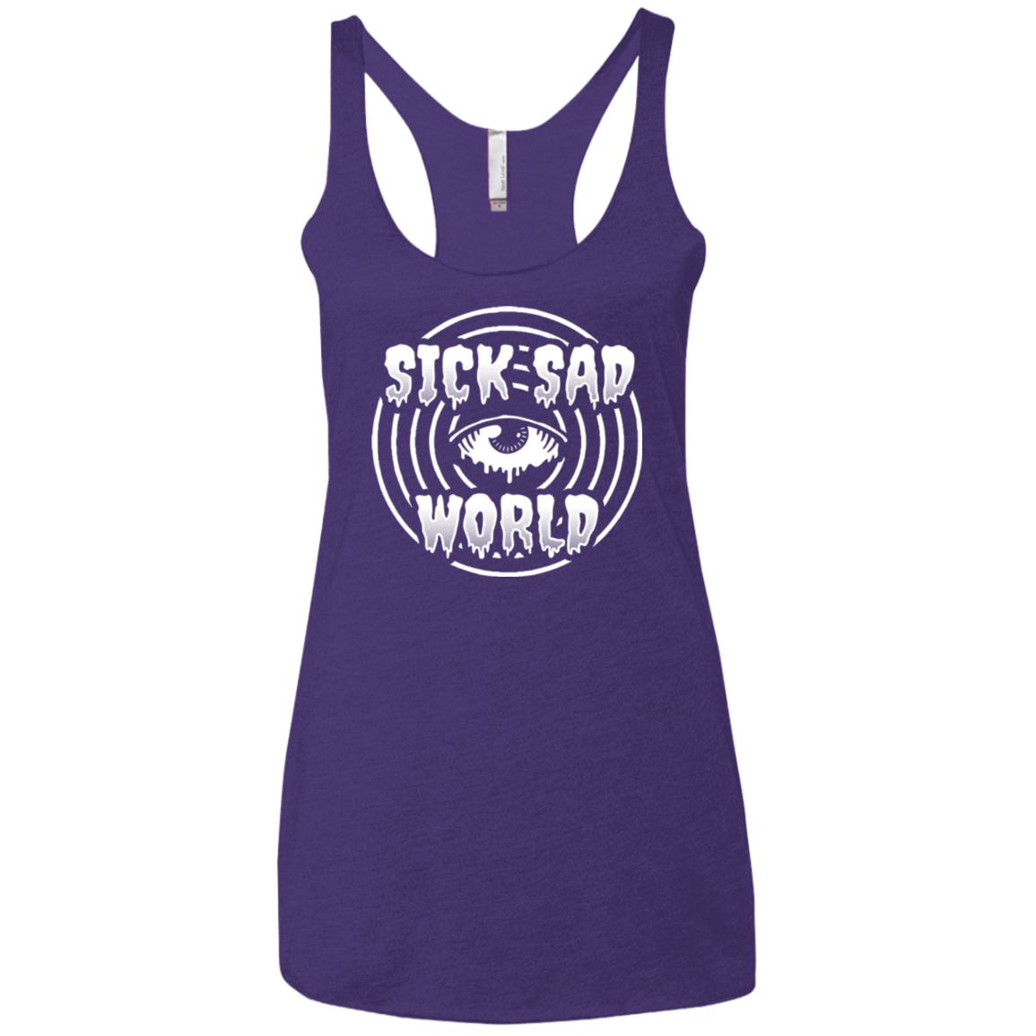 Sick Sad World Women's Triblend Racerback Tank