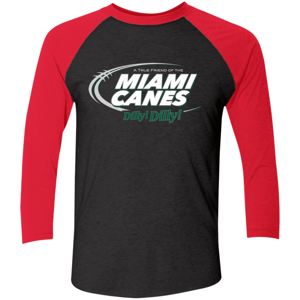 Miami Dilly Dilly Men's Triblend 3/4 Sleeve