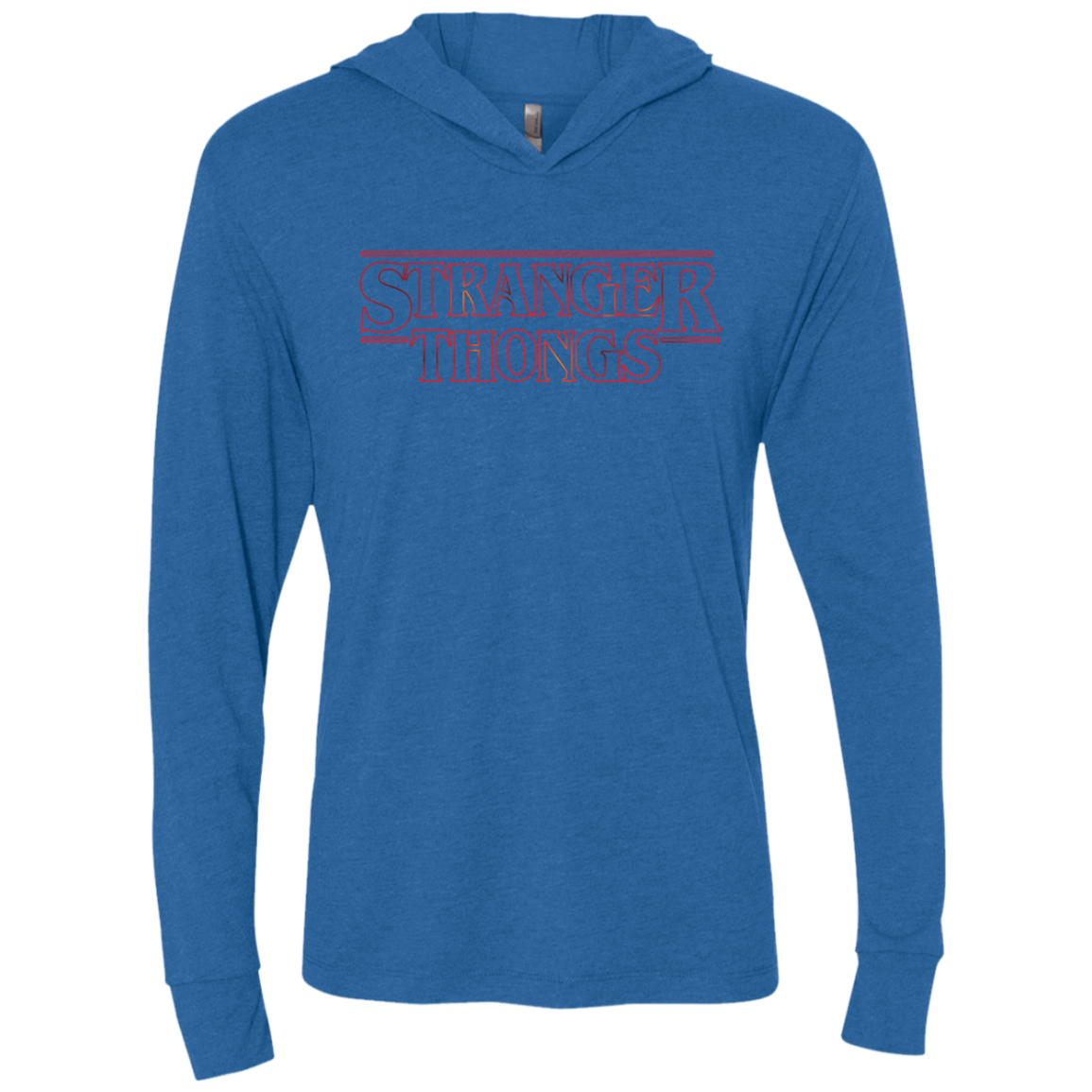 Stranger Thongs Triblend Long Sleeve Hoodie Tee