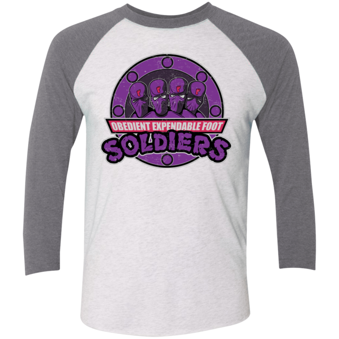 OBEDIENT EXPENDABLE FOOT SOLDIERS Triblend 3/4 Sleeve