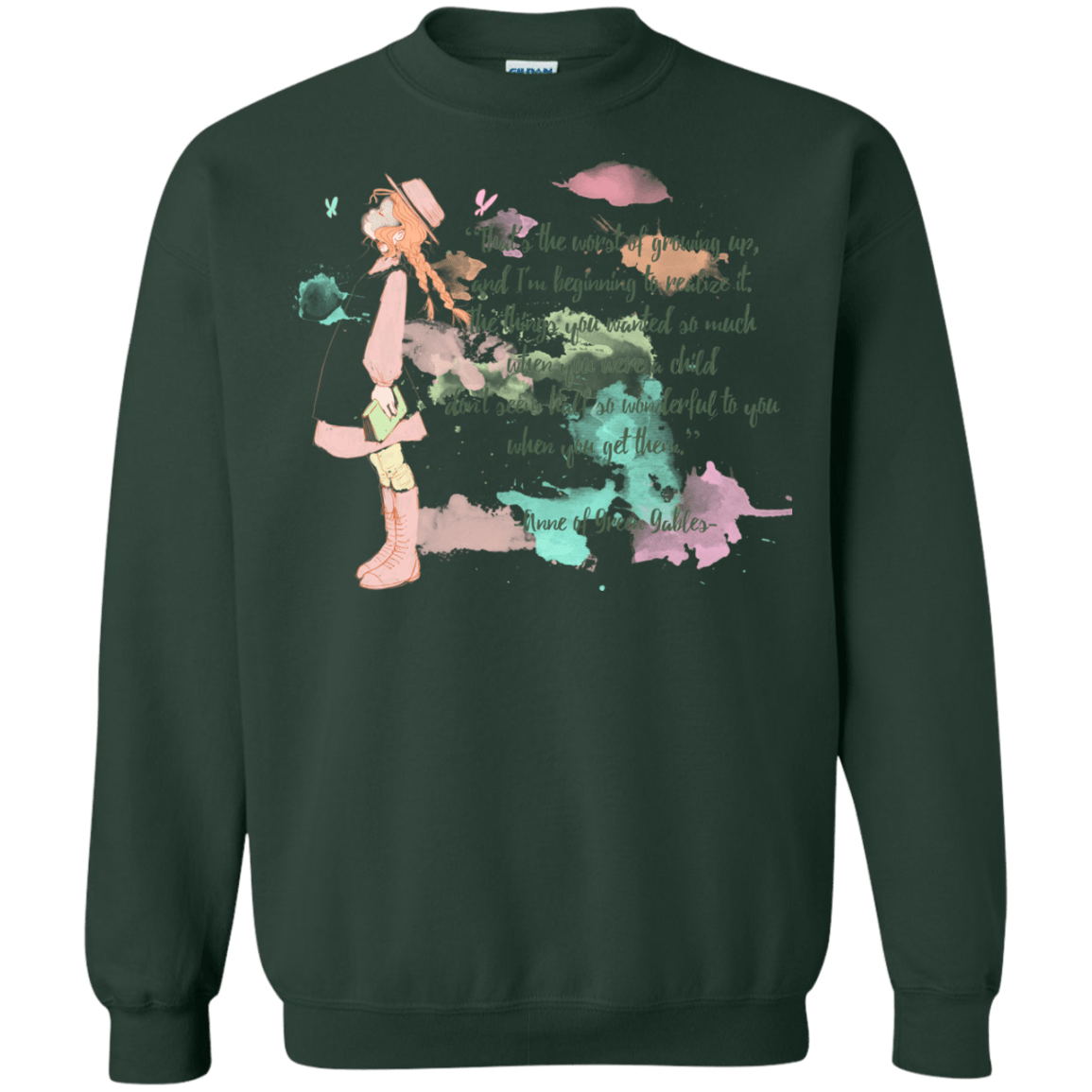 Sweatshirts Forest Green / Small Anne of Green Gables 5 Crewneck Sweatshirt