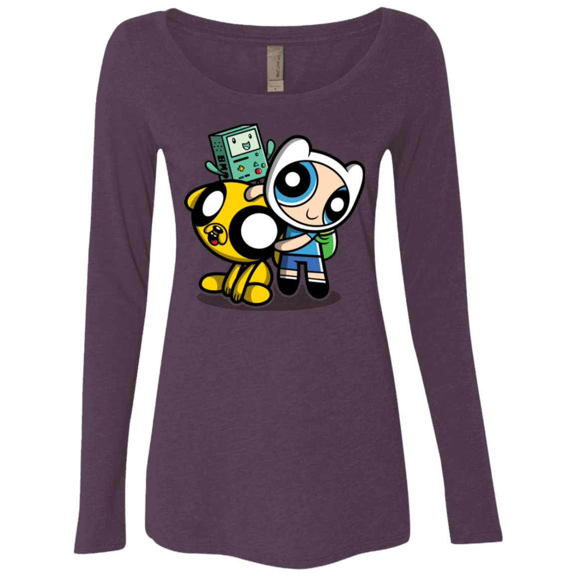 T-Shirts Vintage Purple / Small Adventure Puff Buds Women's Triblend Long Sleeve Shirt