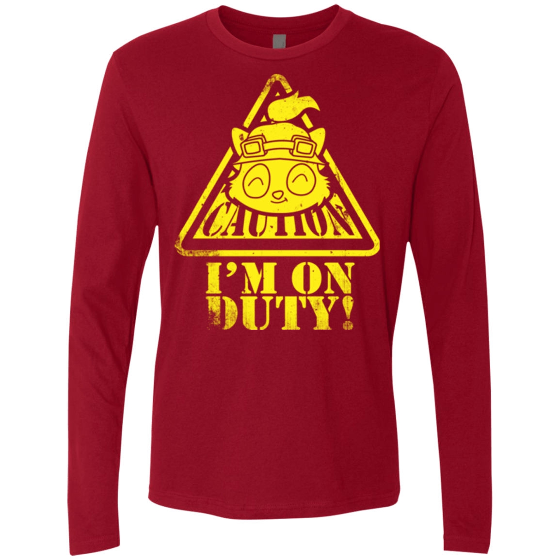 T-Shirts Cardinal / Small Im on duty Men's Premium Long Sleeve