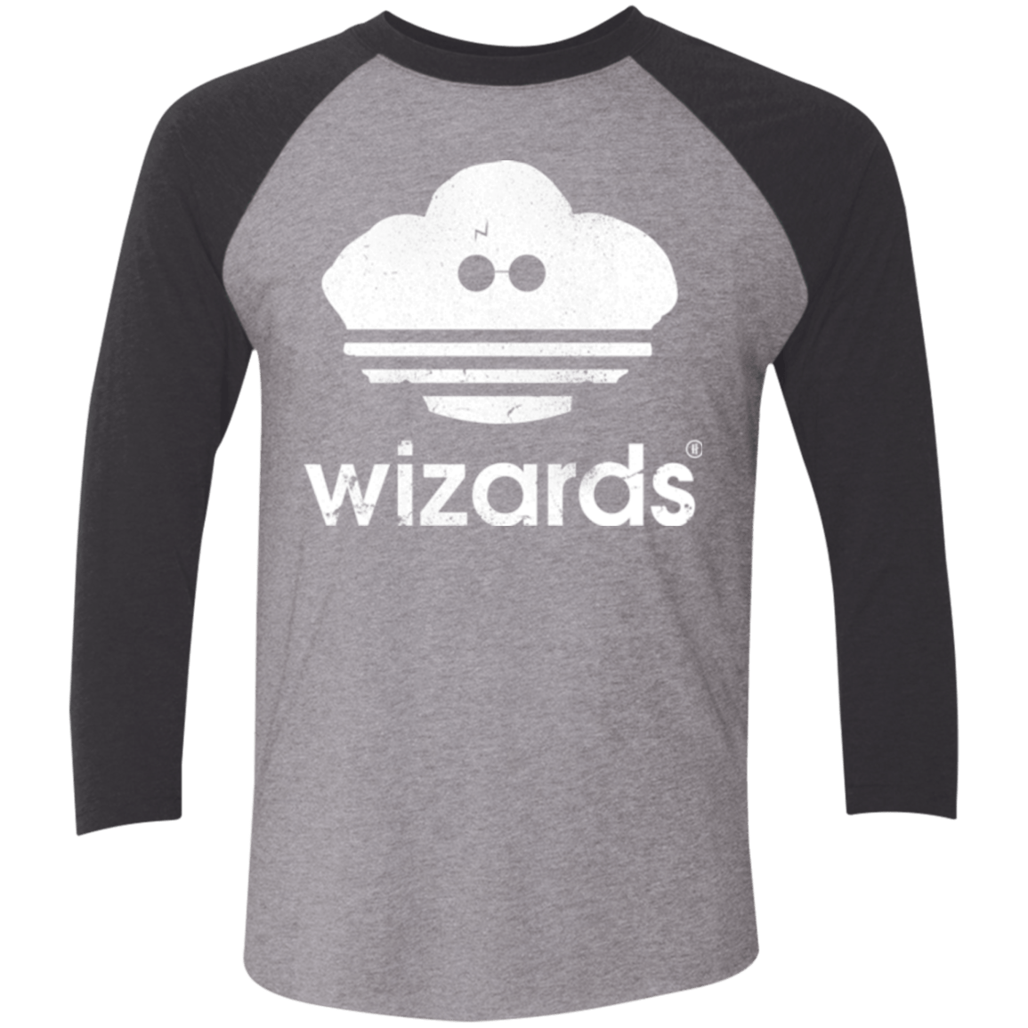 T-Shirts Premium Heather/ Vintage Black / X-Small Wizards Men's Triblend 3/4 Sleeve