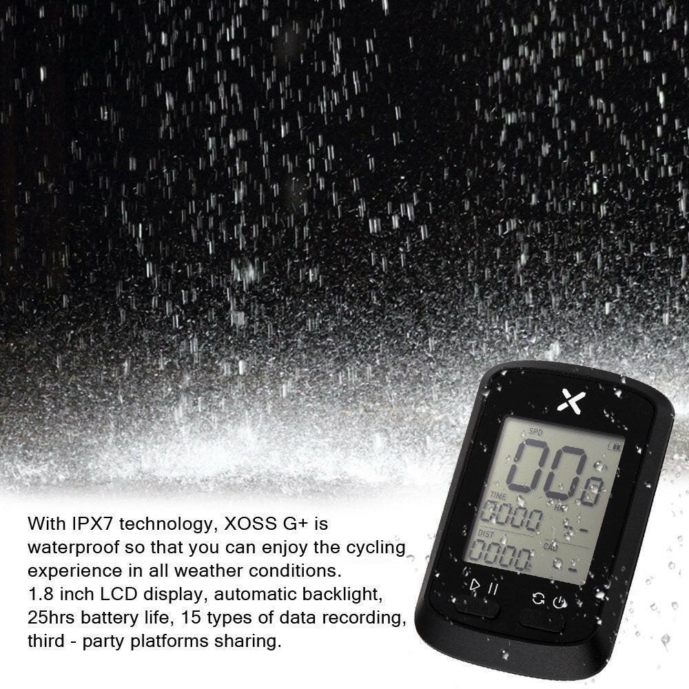 xoss bike computer g  wireless gps speedometer