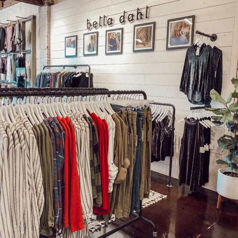 Bella Dahl Shop in Shop at Soca Clothing, Birmingham, Alabama