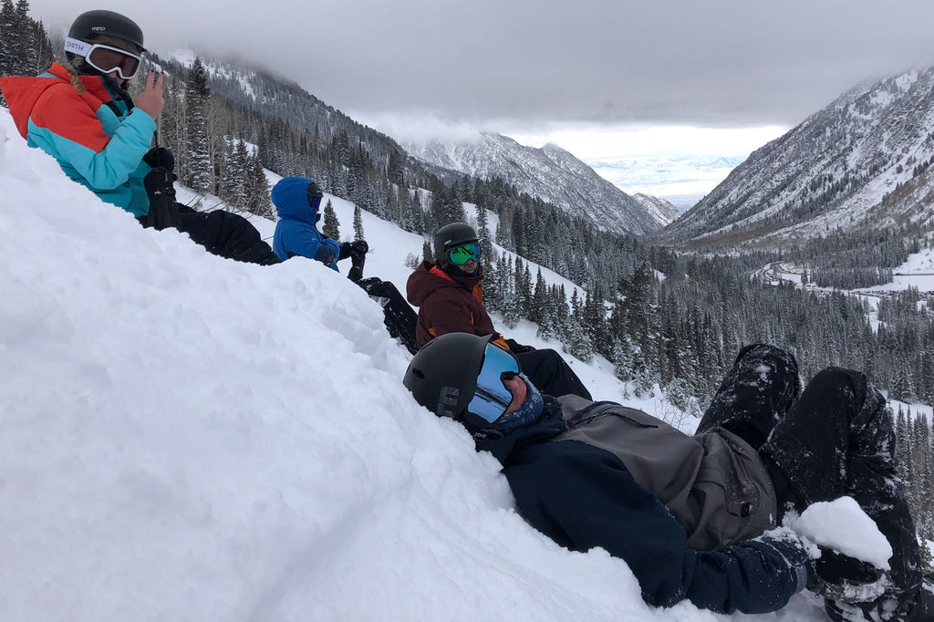 View from Snowbird ski area near Salt Lake City