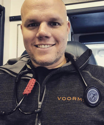 "The High-E Hoodie is my go-to layer for fall, winter, and spring for whether I'm on or off duty. It keeps me dry, warm, and comfortable throughout the day." - Sean Barnette, Firefighter/Paramedic, Oklahoma