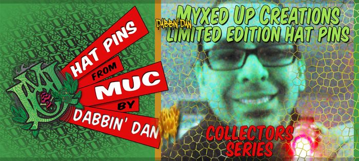 Dabbin Dan Hat Pin Collection exclusively at Myxed Up Creations