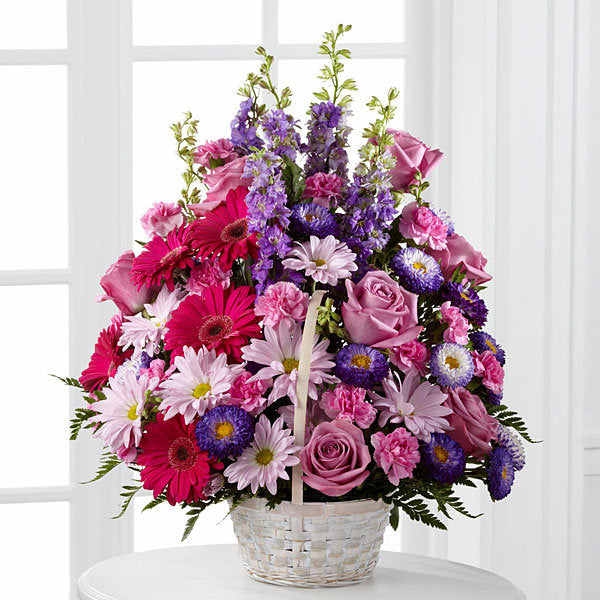 The FTD® Pastel Peace™ Basket Beaudry Flowers