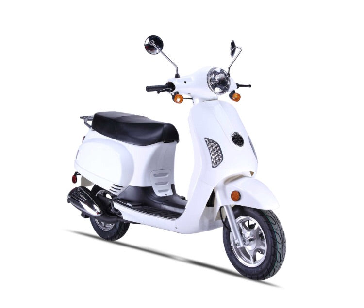 Wolf Lucky 50cc Scooter White – Moto-Man Powersports