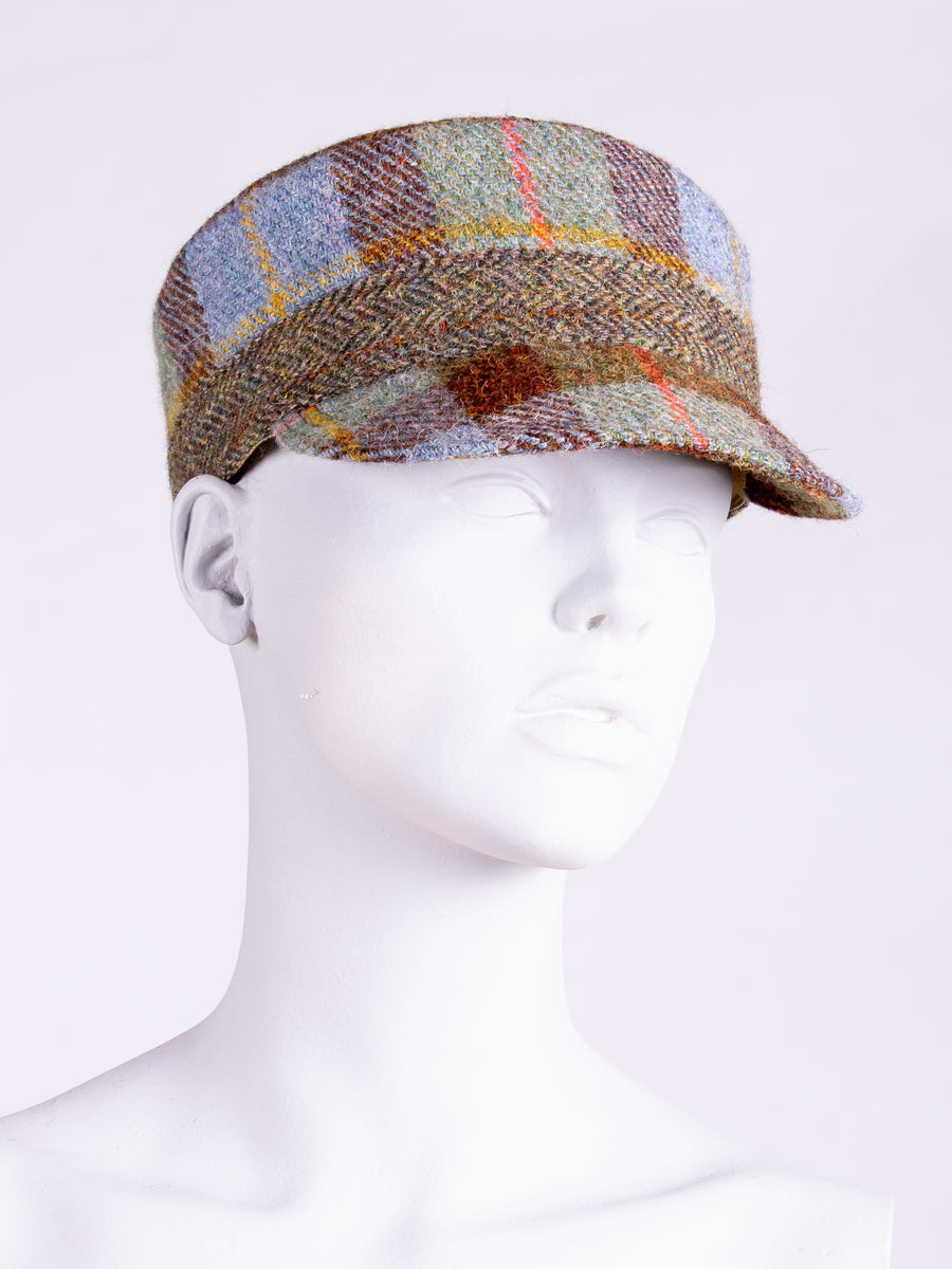British fashion label - country style Harris Tweed cap