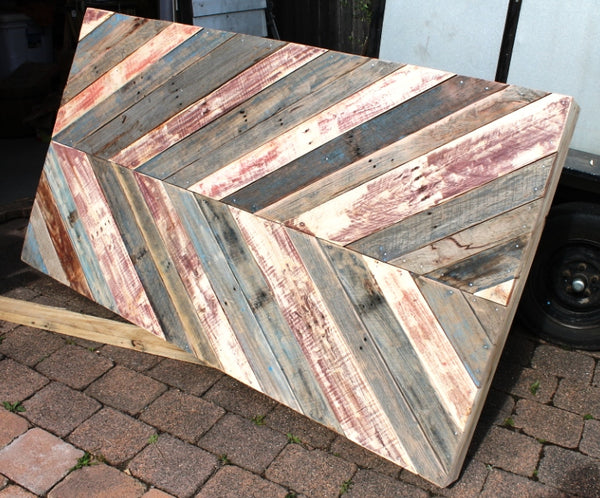 Shop display from pallets
