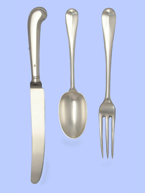 New Hand-Forged Silver Flatware - Early English Pattern