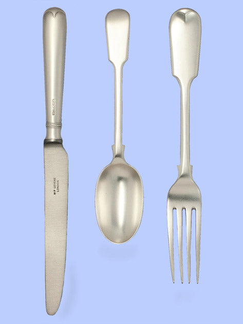 New Hand-Forged Silver Flatware - Fiddle Pattern