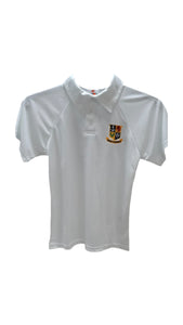 Fairbairn College White Golfshirt