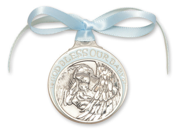 angel_crib_medal_blue_ribbon