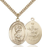 Image of St. Christopher Pendant (Gold Filled)