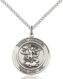 Image of St. Michael the Archangel Pendant (Sterling Silver)