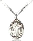 Image of St. Joseph The Worker Pendant (Sterling Silver)