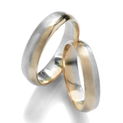 Golden Ratio Inlay Wedding Bands