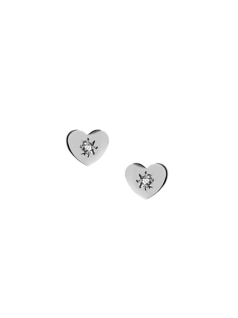 Jac Jo Icon Vintage Heart Studs Anzie