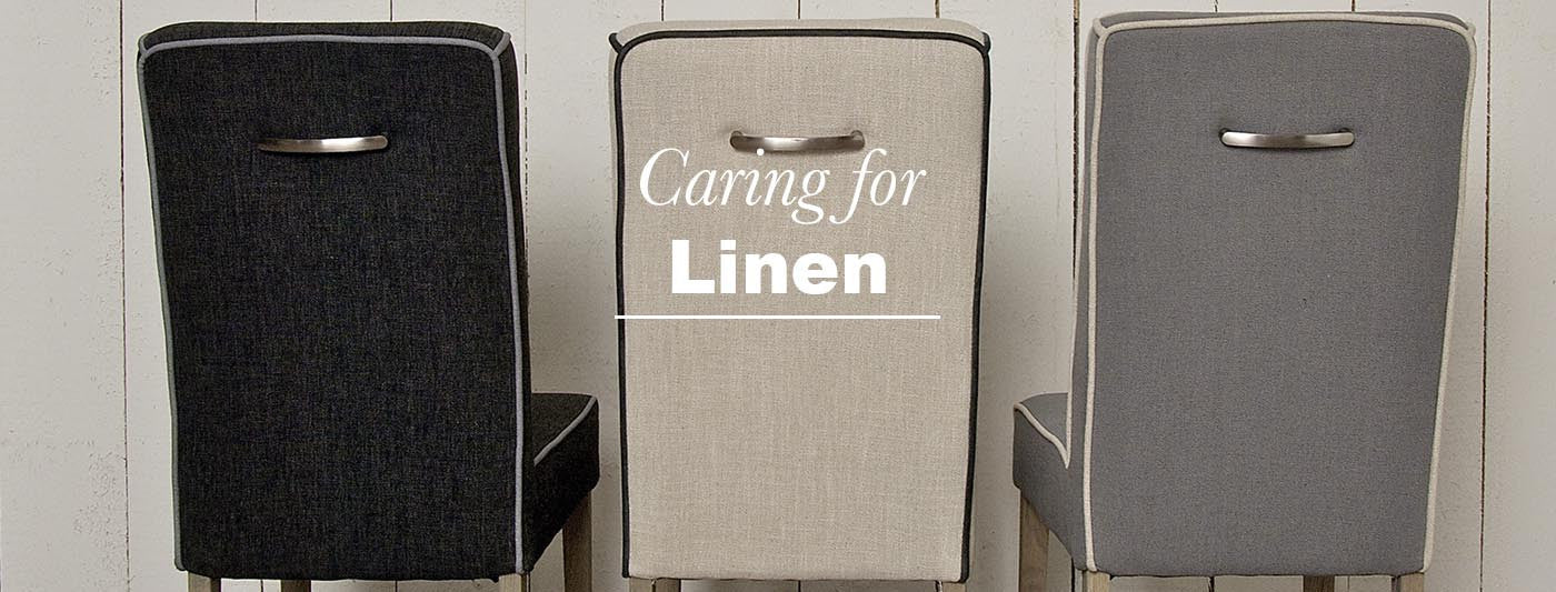 care for linen dining chairs