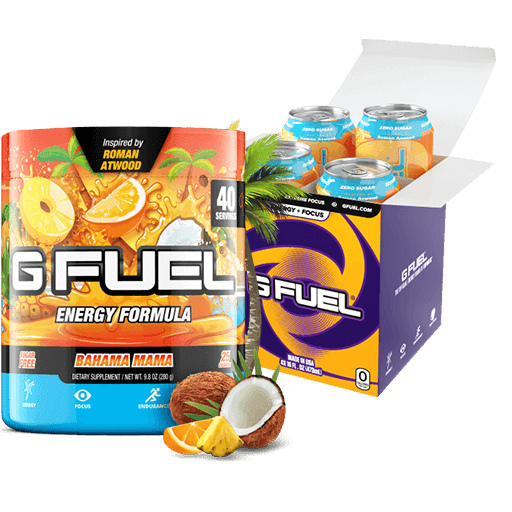 G Fuel Bundle Bahama Mama Tub 4 Pack Of Cans