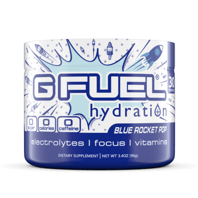 G FUEL| Blue Rocket Pop (Caffeine-Free) Hydration Tub 