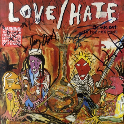 Love Hate Blackout In The Red Room Autographed Vinyl Lp