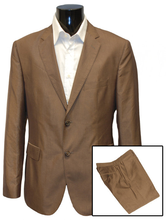 hugo boss brown suit