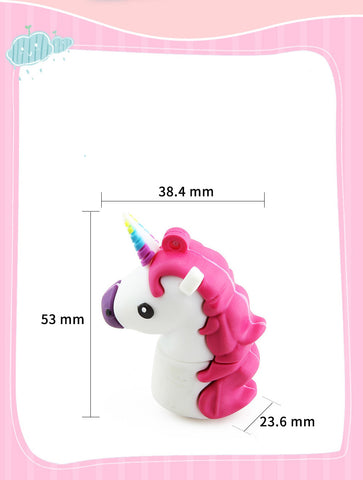 image représentant les dimensions de la clé usb licorne