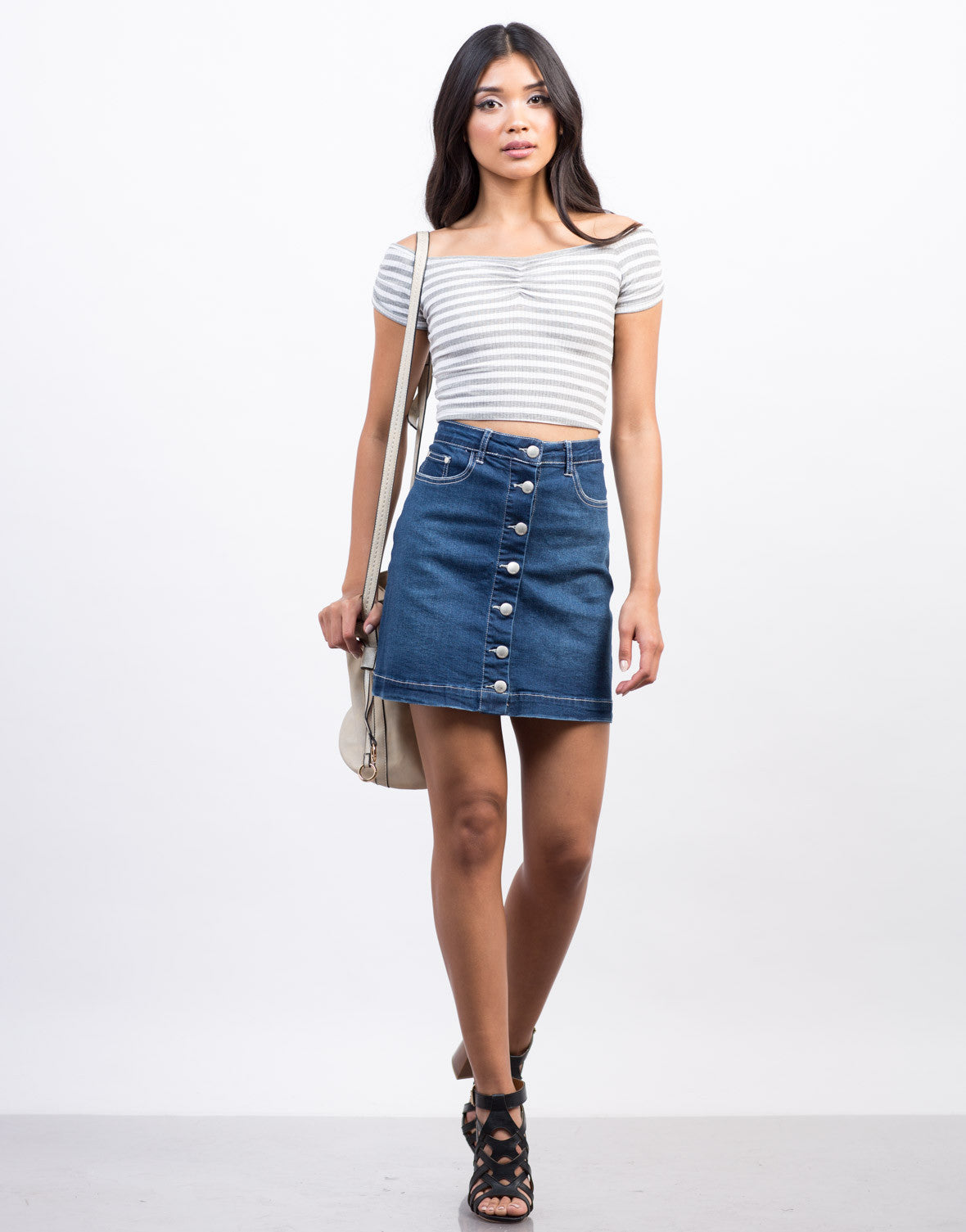 Flare Jean Skirt 15