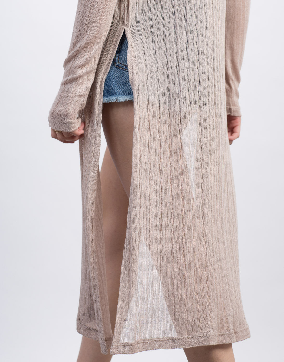 Knit Duster Cardigan Long Sheer Cardigan Ribbed Cardigan 2020AVE