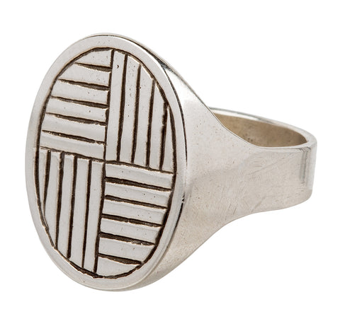 Hour Glass Signet Ring - LHN Jewelry