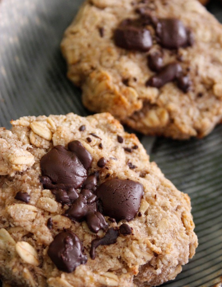 vegan chocolate chip cookie recipe LOTUSWEI flower essences