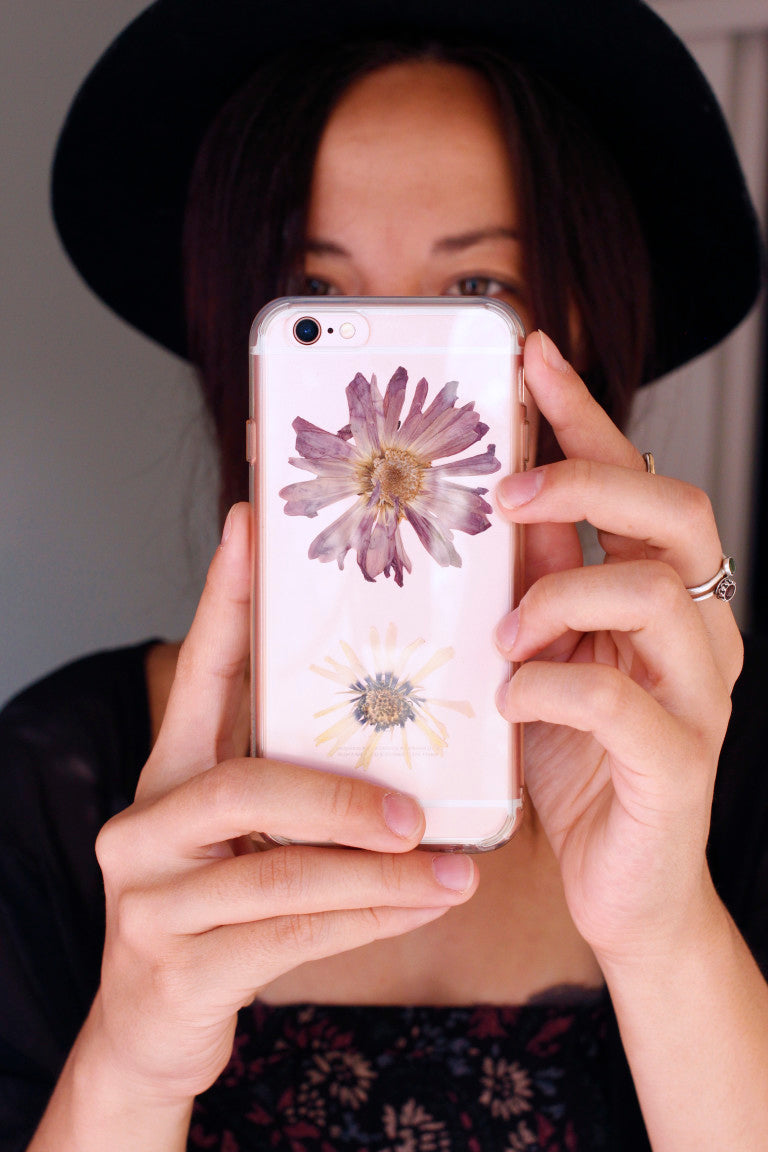taylor holding diy floral iphone case LOTUSWEI flower essences