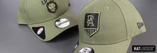 New Era AFL 2020 Olive Shadow Tech Curved Snapback