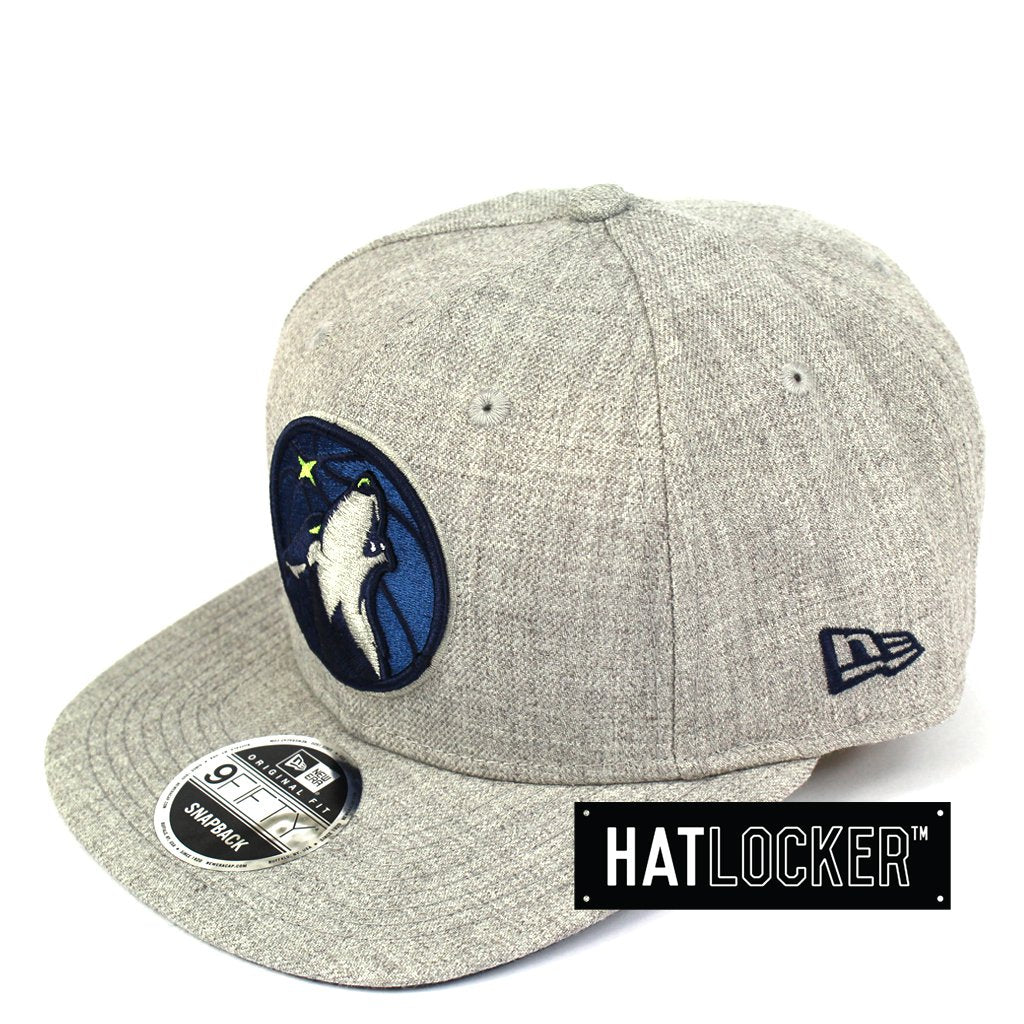 New Era Minnesota Timberwolves Running Circles Heather Grey Snapback