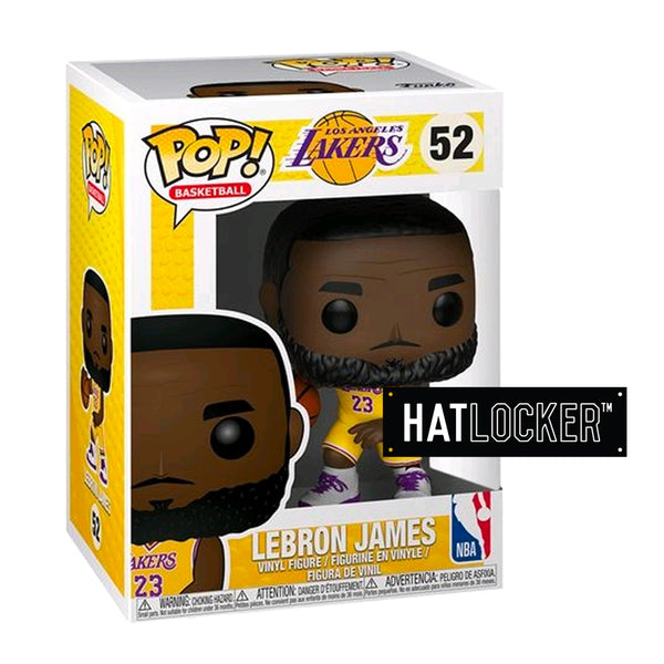 Pop Vinyl Basketball Nba La Lakers Lebron James Yellow Uniform Hat Locker